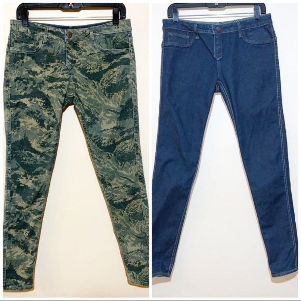 Cult of Individuality Low Rise Teaser Reversible Stretch Skinny Jeans Size 29